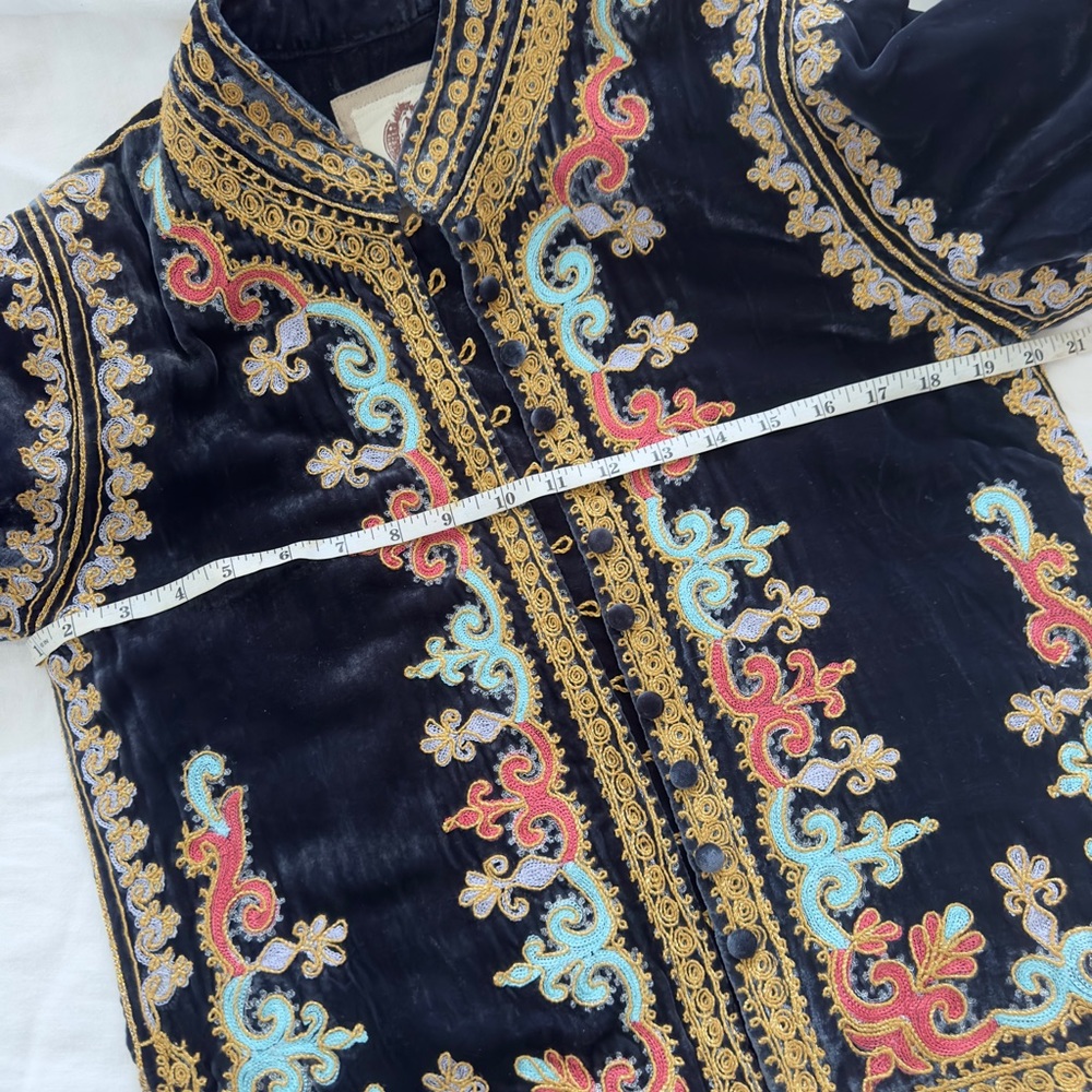 Chasing Unicorns Revolution Jacket M - Navy Silk Velvet IYKYK 🦄 - Picture 13 of 13